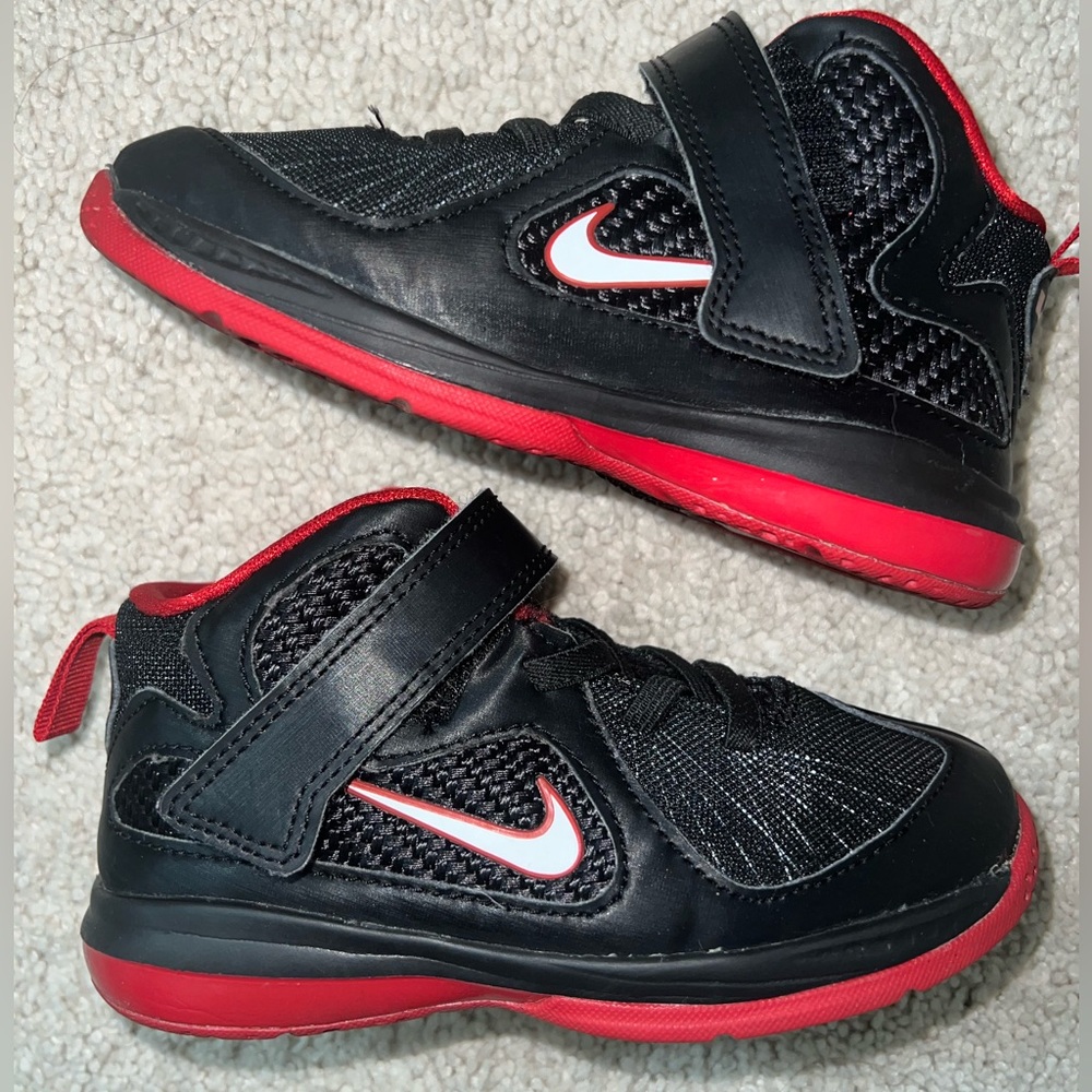 Leborn 9 TD 'Black White Red' TODDLERS 9C